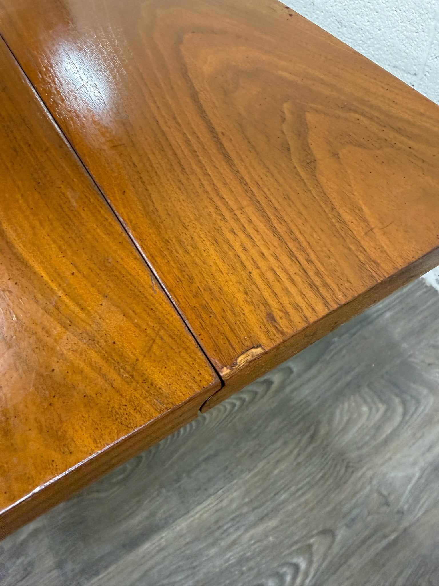 Vintage Mid Century Modern Walnut CONVERTIBLE Dining and Coffee Trestle Table
