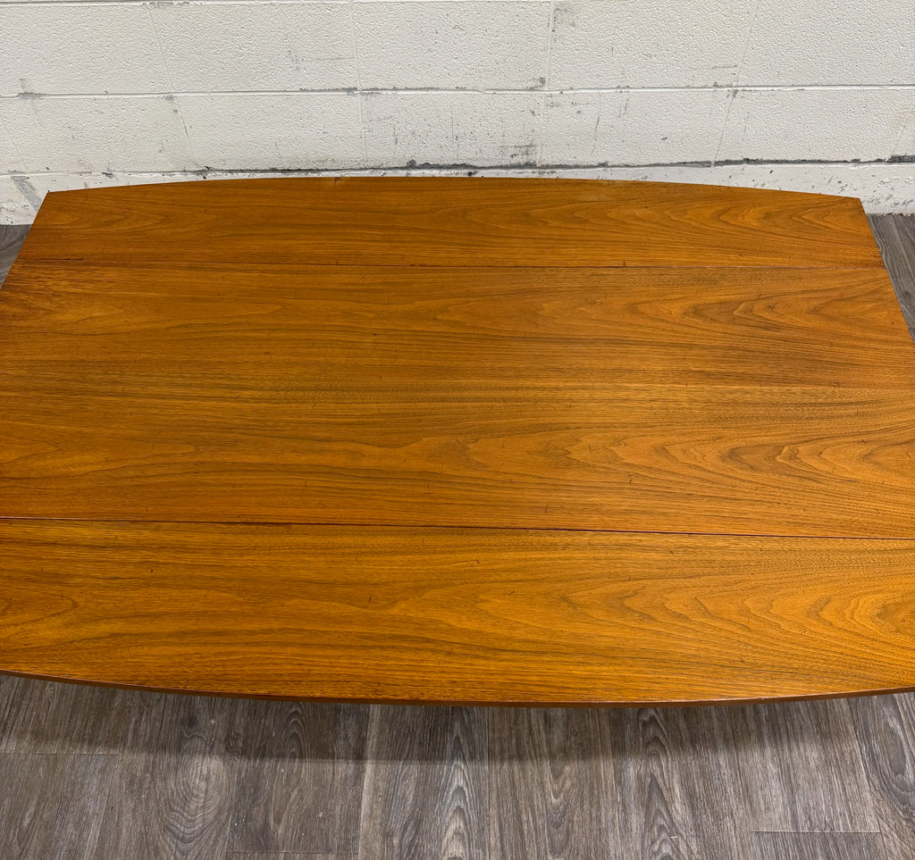 Vintage Mid Century Modern Walnut CONVERTIBLE Dining and Coffee Trestle Table