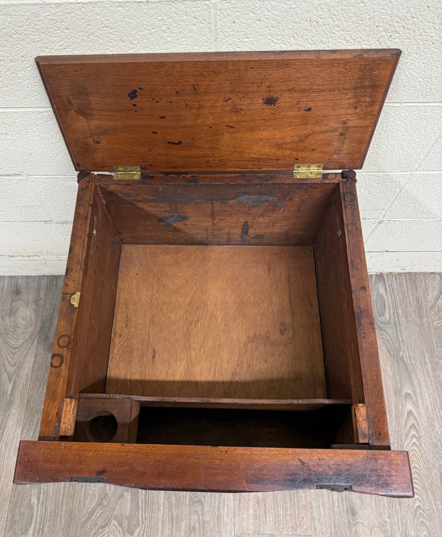 Antique 1872 Brown’s Patent Victorian Convertible Stand Secretary Writing Table