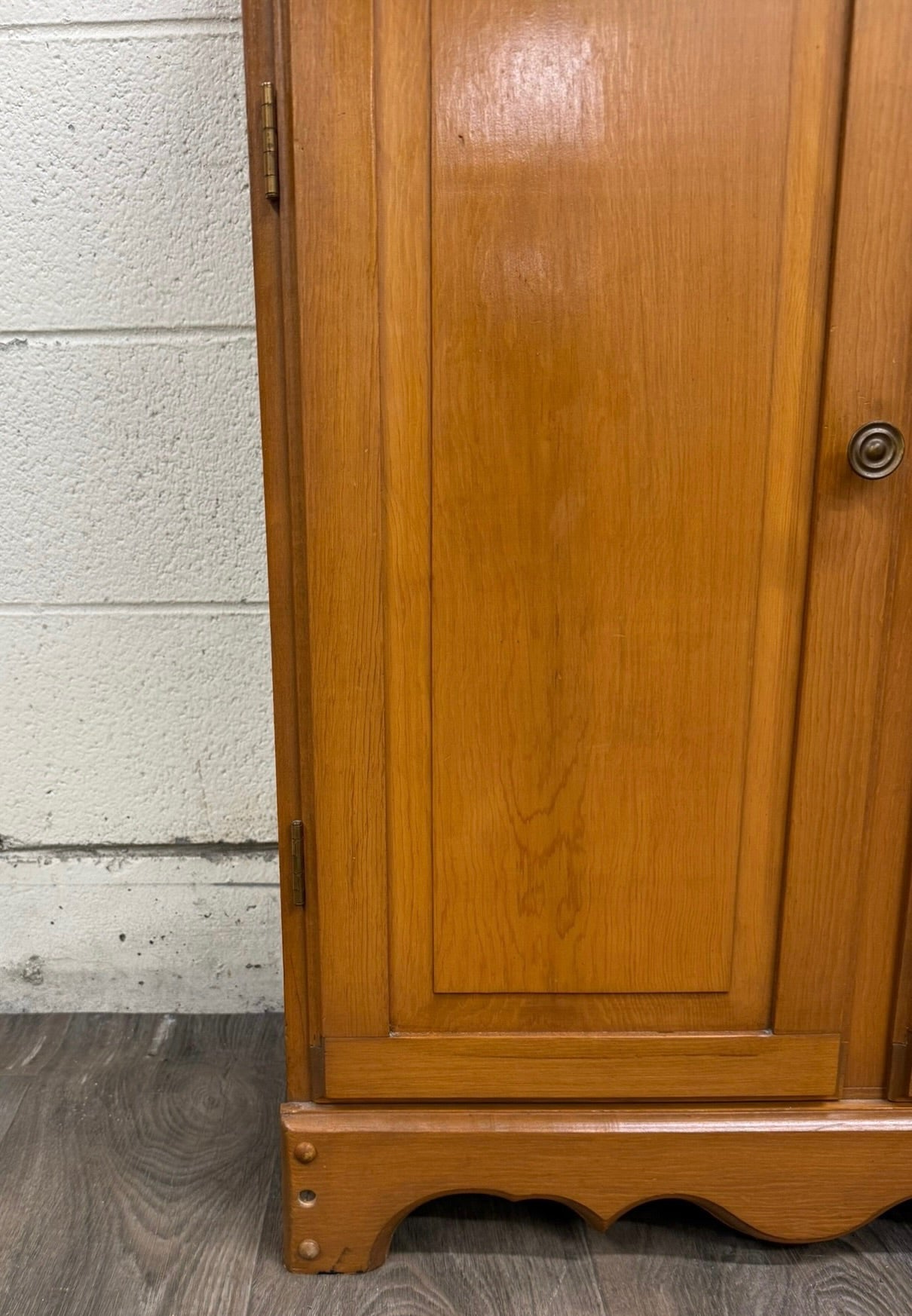 Vintage Colonial Revival Oak Dry Sink Washstand Cabinet