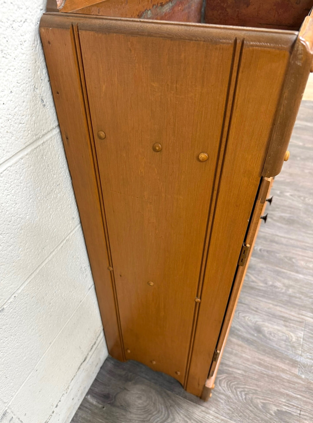 Vintage Colonial Revival Oak Dry Sink Washstand Cabinet