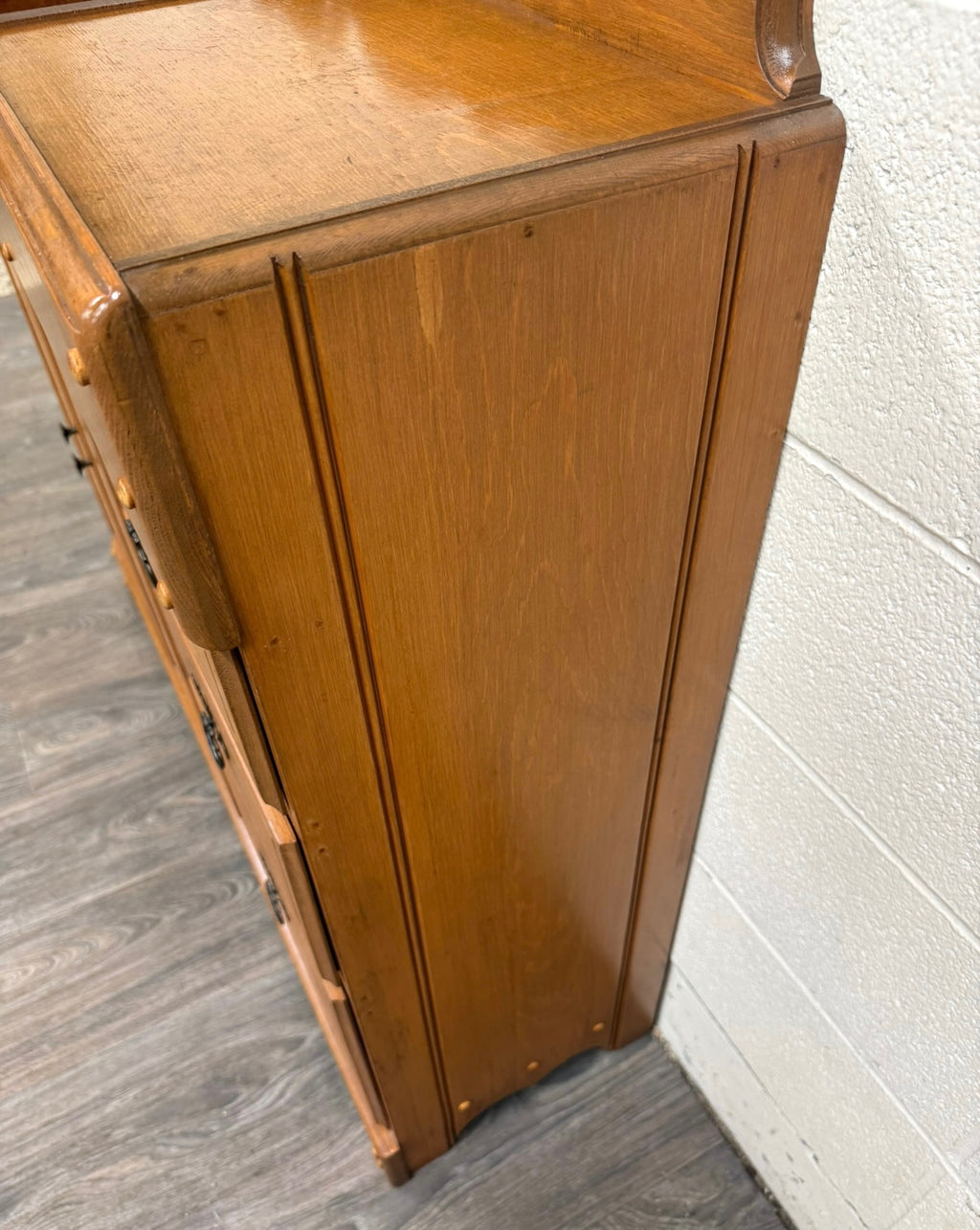 Vintage Colonial Revival Oak Dry Sink Washstand Cabinet
