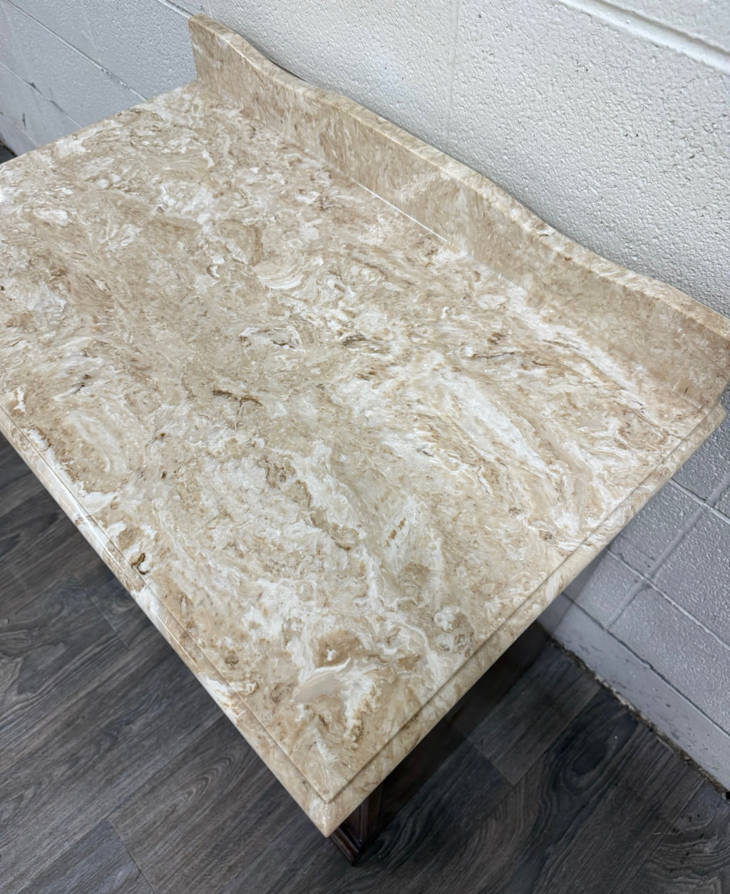 Antique Victorian Walnut Marble Top Washstand