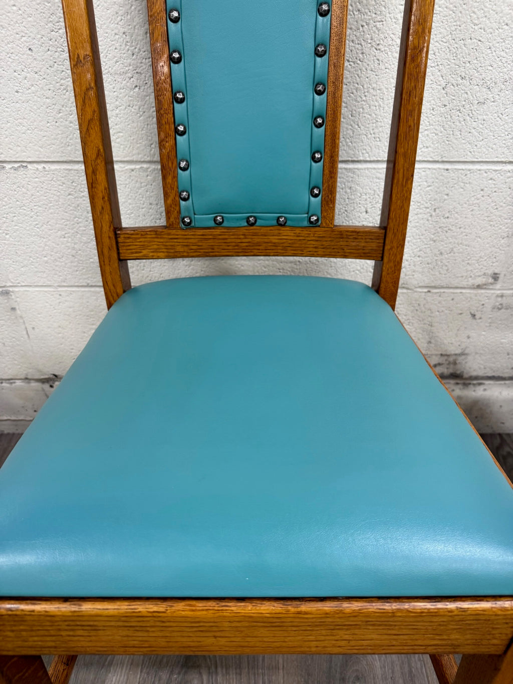 Vintage Mission Arts & Crafts Oak Dining Chairs - Set of 5