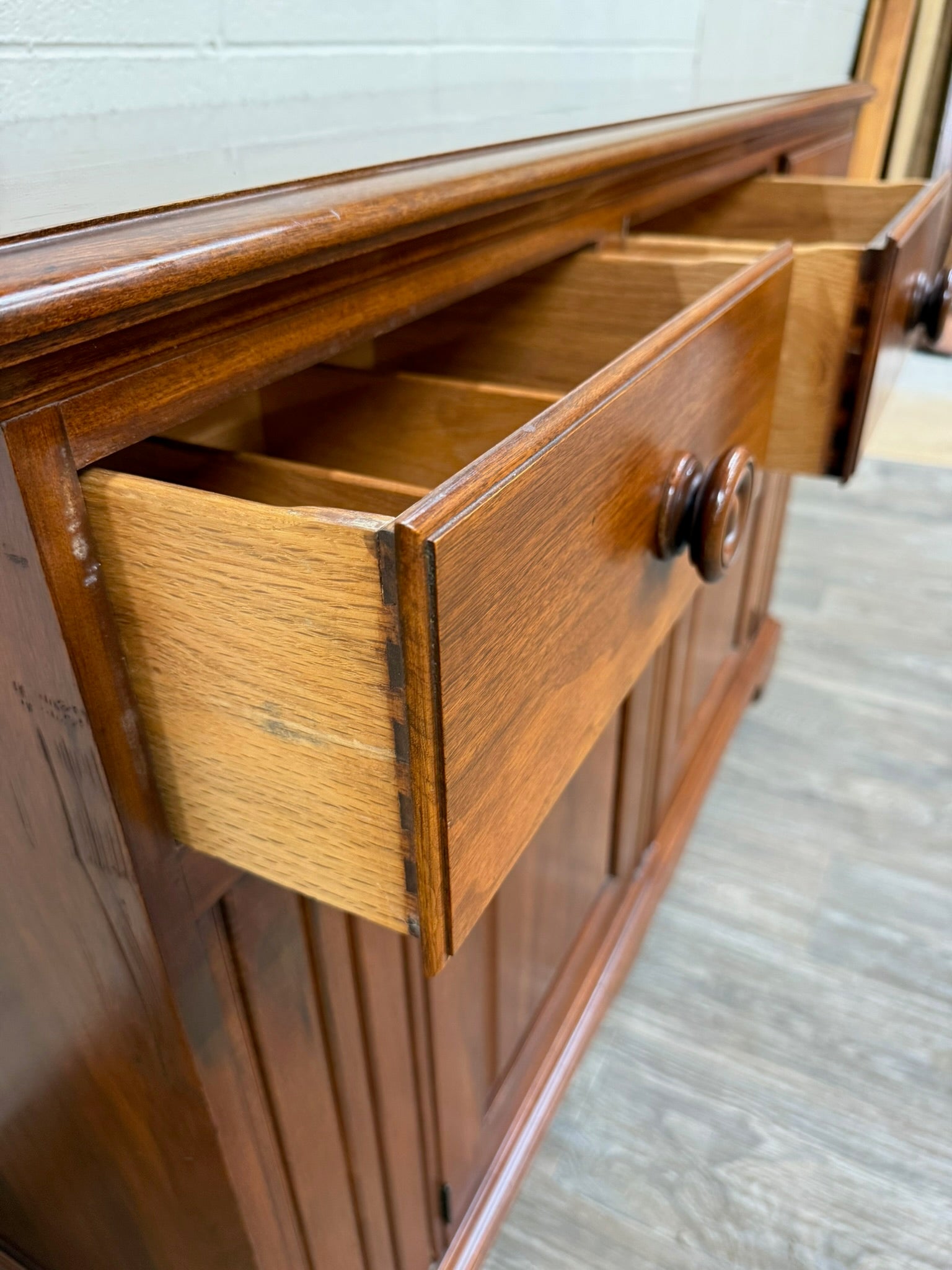 Vintage American Traditional or Country Style Mahogany Buffet Sideboard