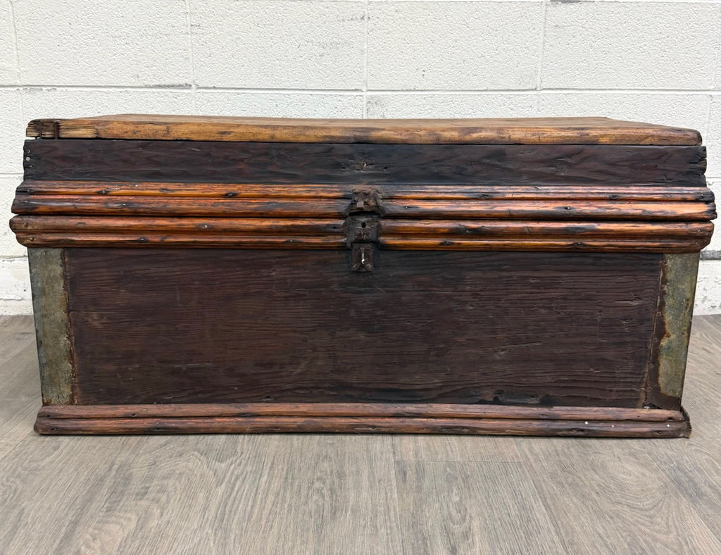 Antique Primitive Pine Blanket Chest