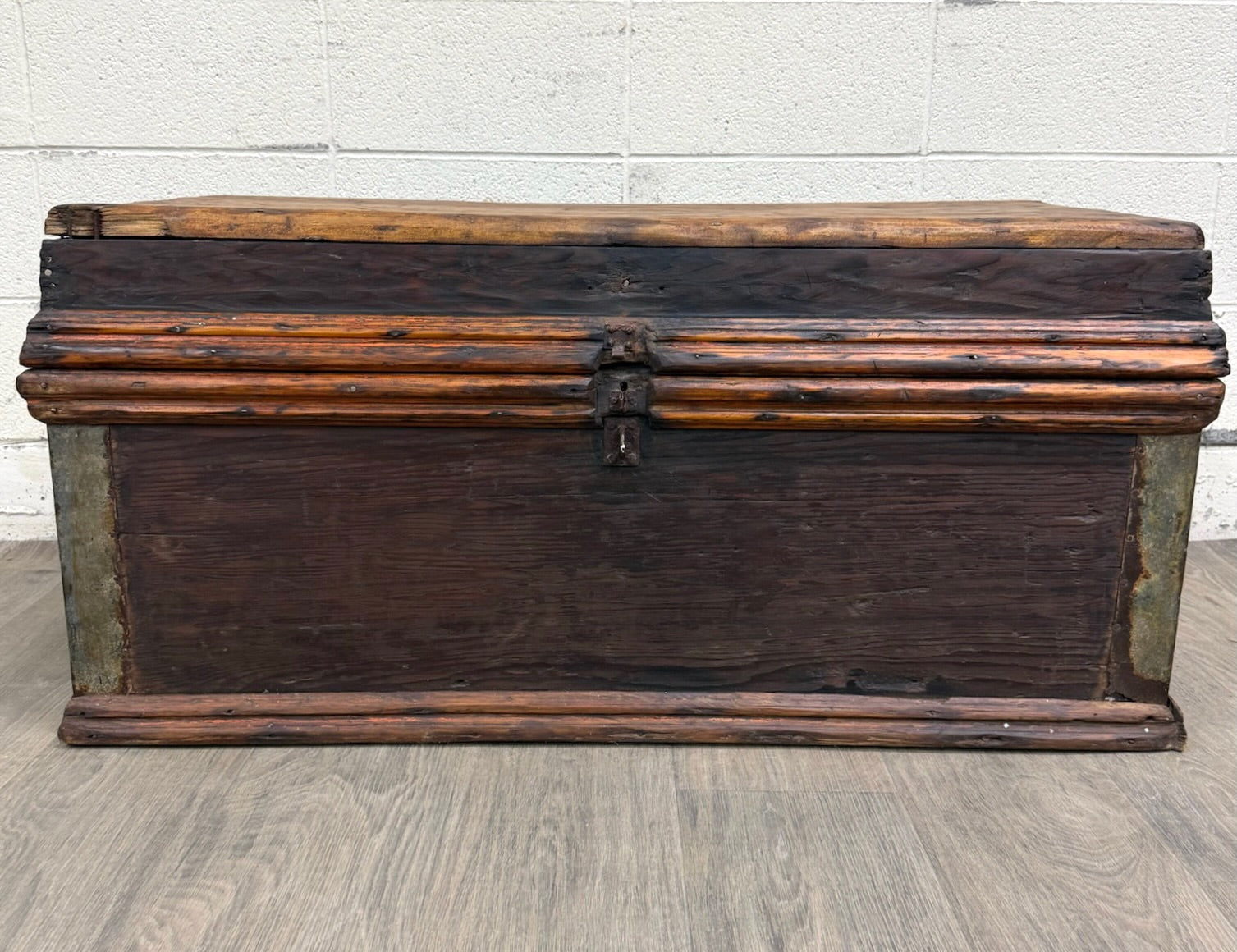 Antique Primitive Pine Blanket Chest