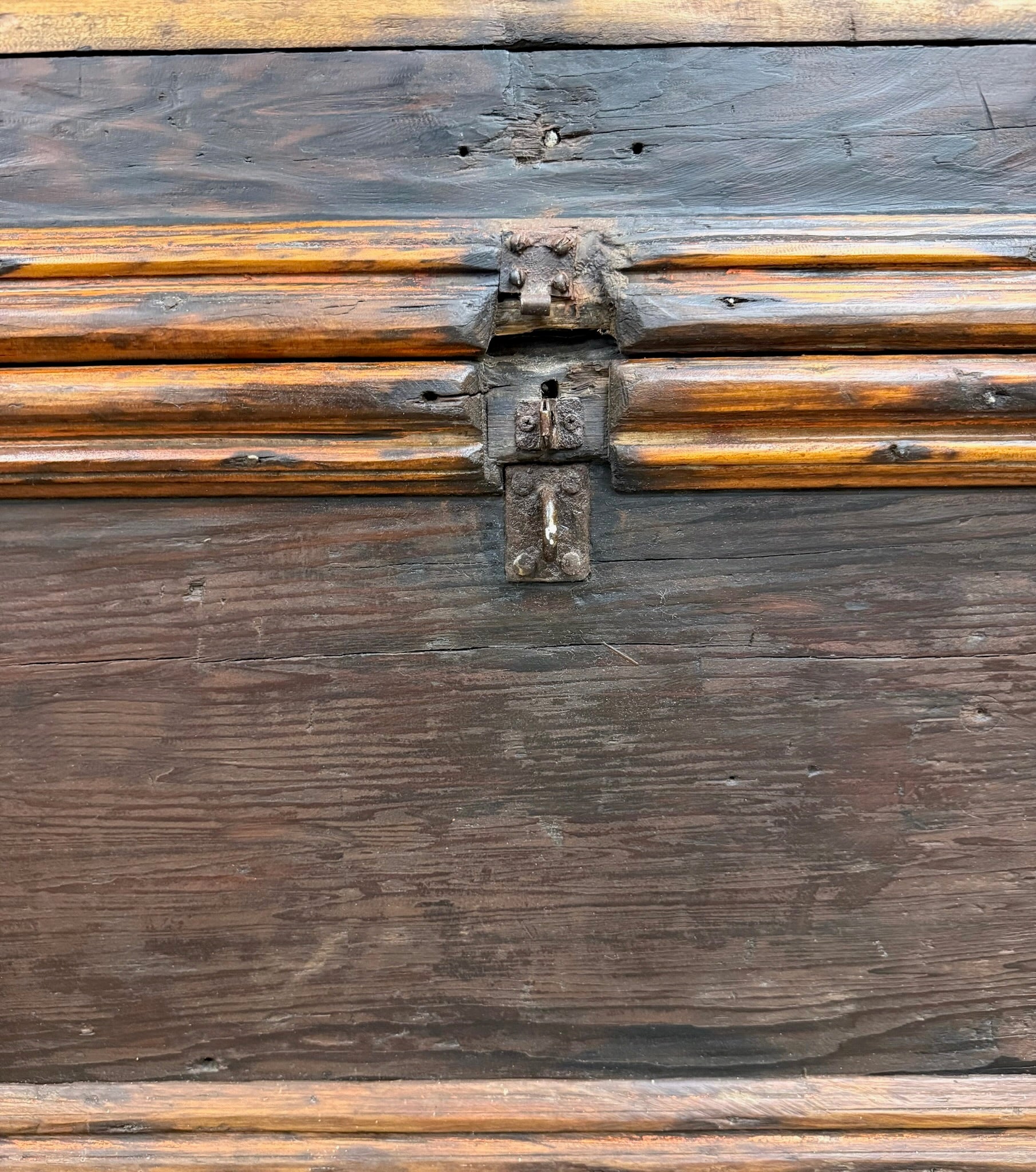 Antique Primitive Pine Blanket Chest