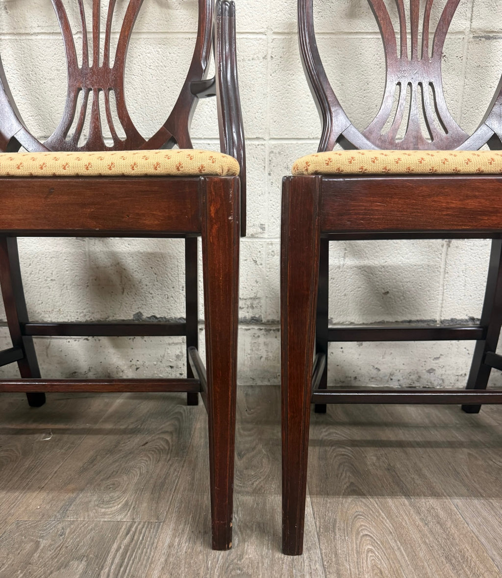 Antique Hepplewhite Duncan Phyfe Style Mahogany Dining Chairs - Set of 6