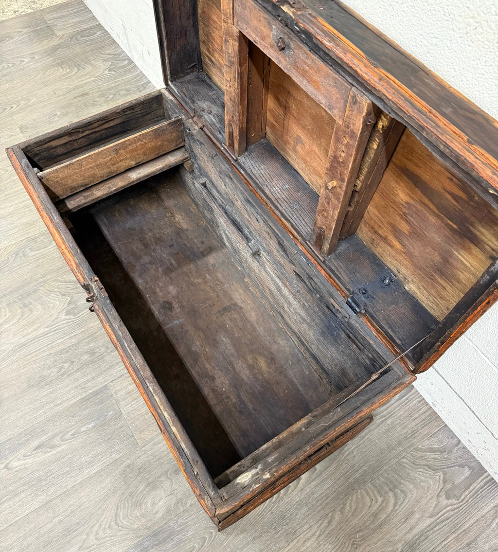 Antique Primitive Pine Blanket Chest
