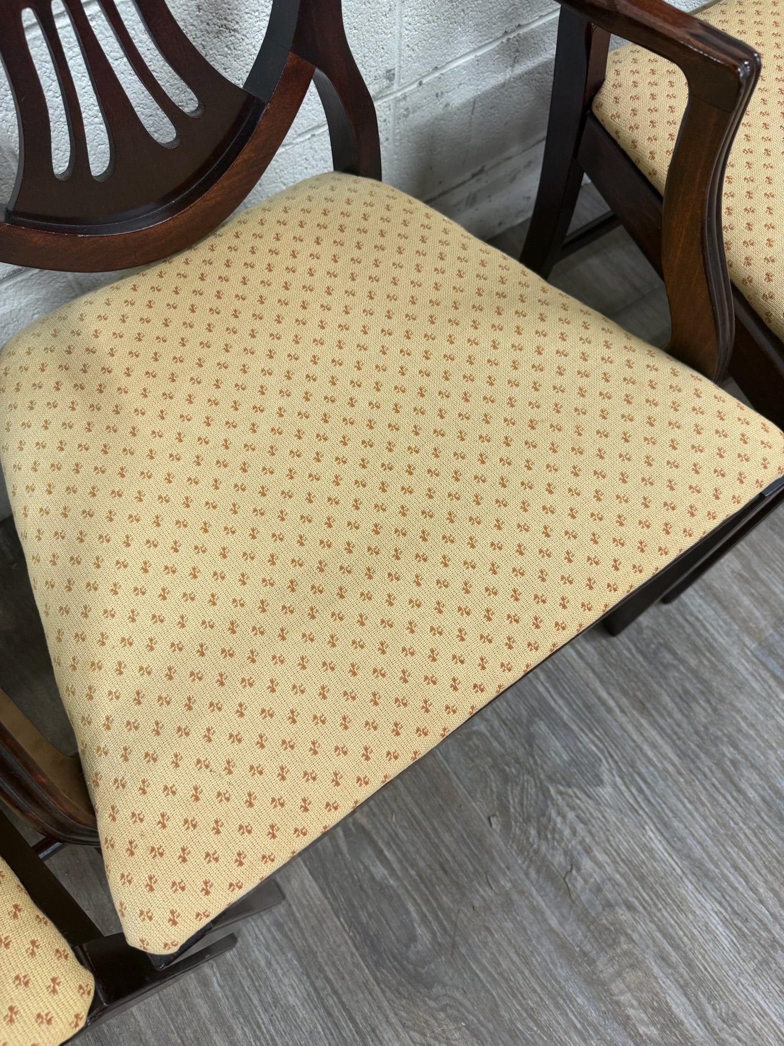 Antique Hepplewhite Duncan Phyfe Style Mahogany Dining Chairs - Set of 6