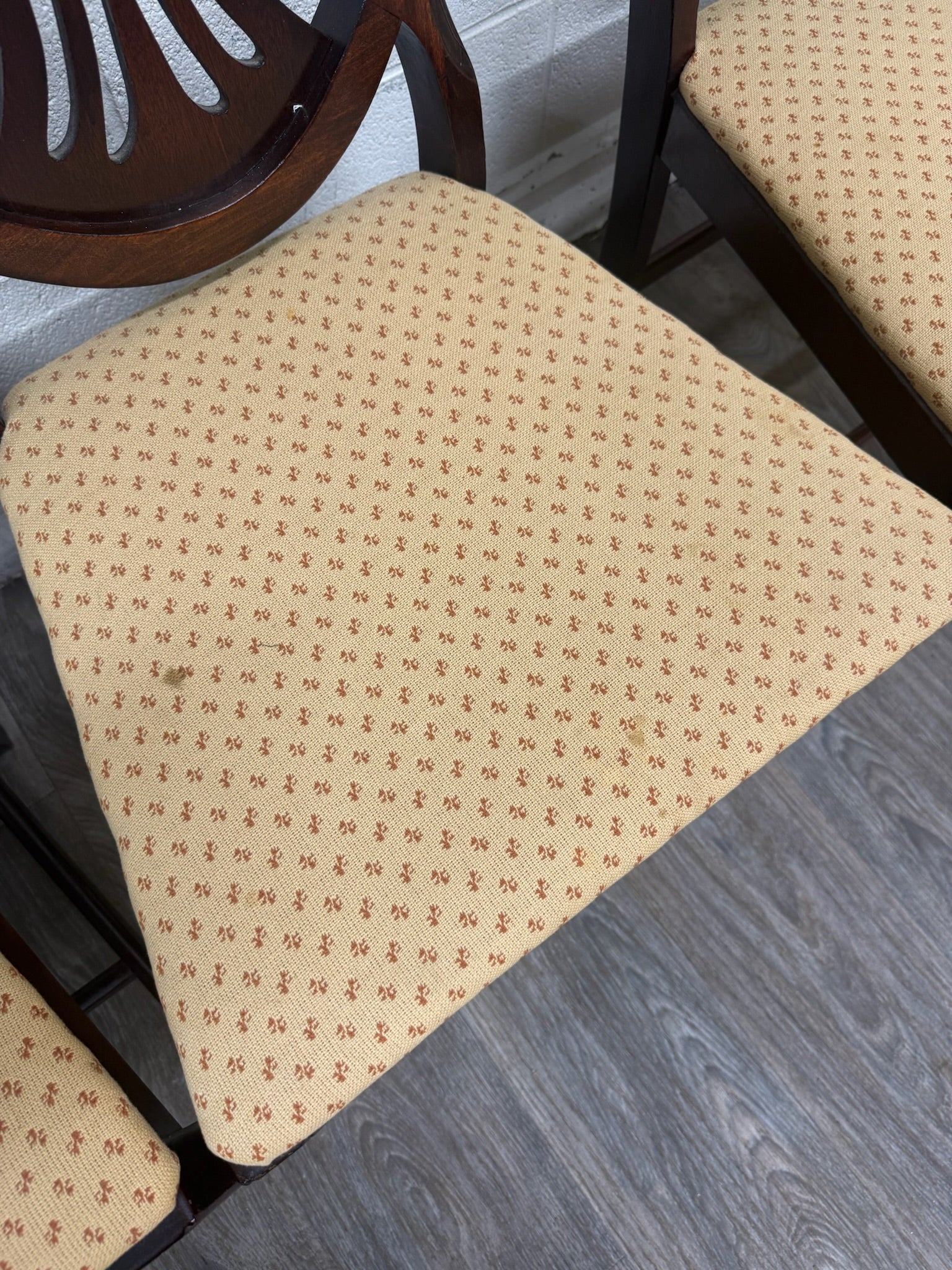 Antique Hepplewhite Duncan Phyfe Style Mahogany Dining Chairs - Set of 6