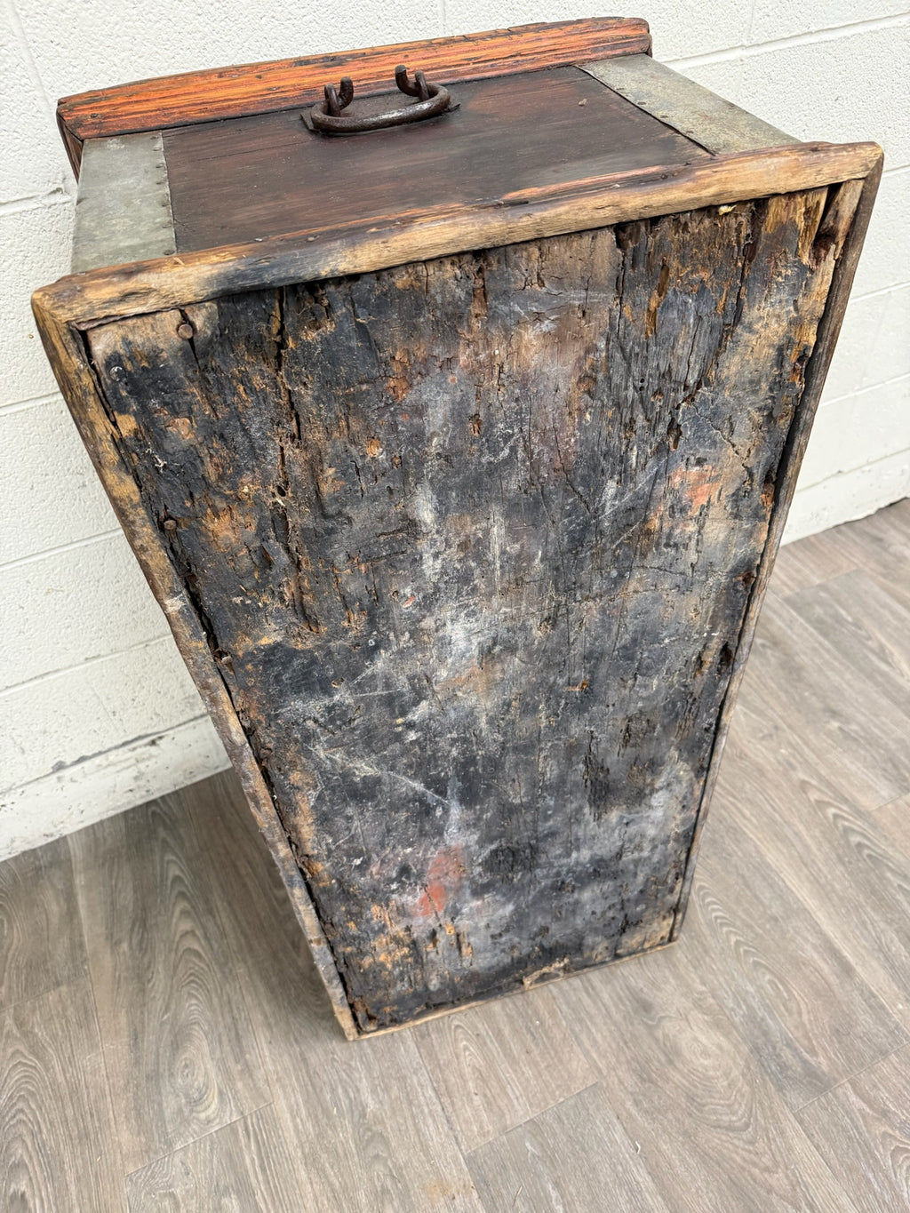 Antique Primitive Pine Blanket Chest