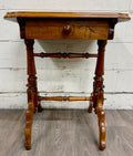Antique Victorian Eastlake Aesthetic Movement Walnut Side Table Parlor Table