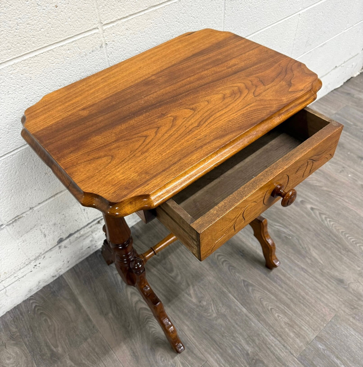 Antique Victorian Eastlake Aesthetic Movement Walnut Side Table Parlor Table