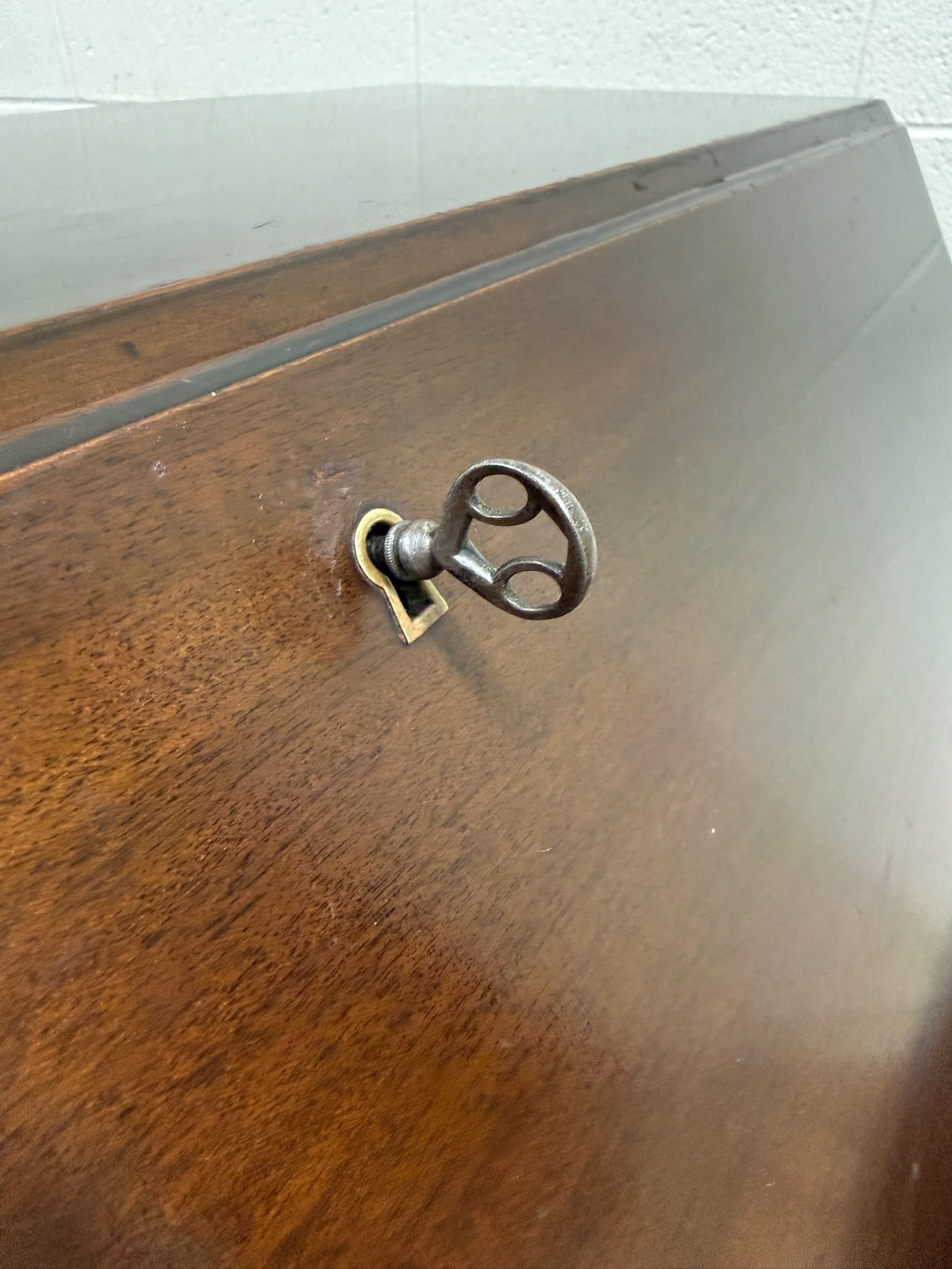 Vintage Chippendale Style Fall Front Drop Front Secretary Desk