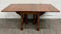 Vintage Early American Colonial Revival Willam & Mary Style Walnut Dining Table