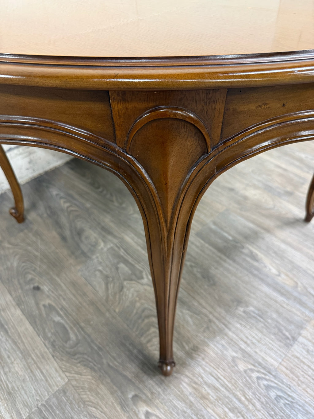 Vintage Drexel Basque Provincial Collection French Louis XV Style Dining Table