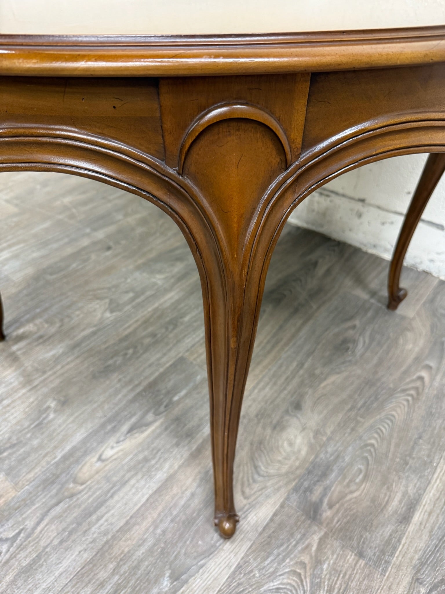 Vintage Drexel Basque Provincial Collection French Louis XV Style Dining Table