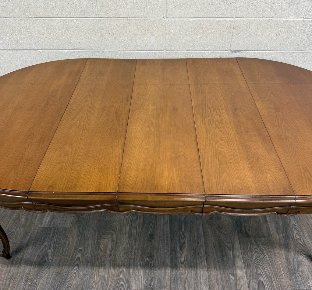Vintage Drexel Basque Provincial Collection French Louis XV Style Dining Table