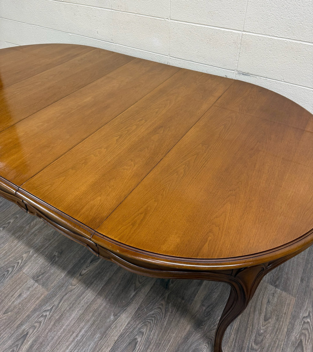 Vintage Drexel Basque Provincial Collection French Louis XV Style Dining Table