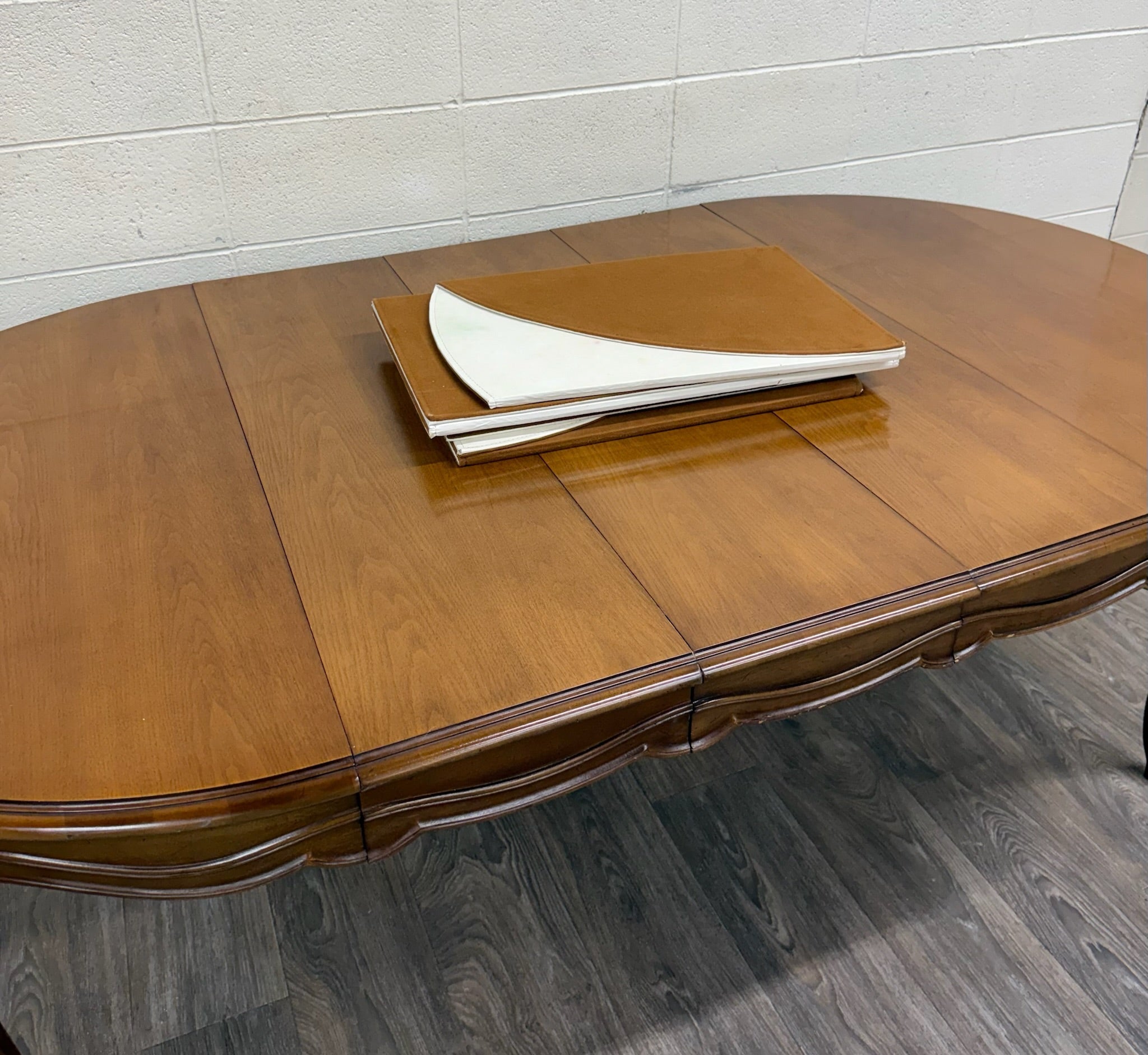 Vintage Drexel Basque Provincial Collection French Louis XV Style Dining Table