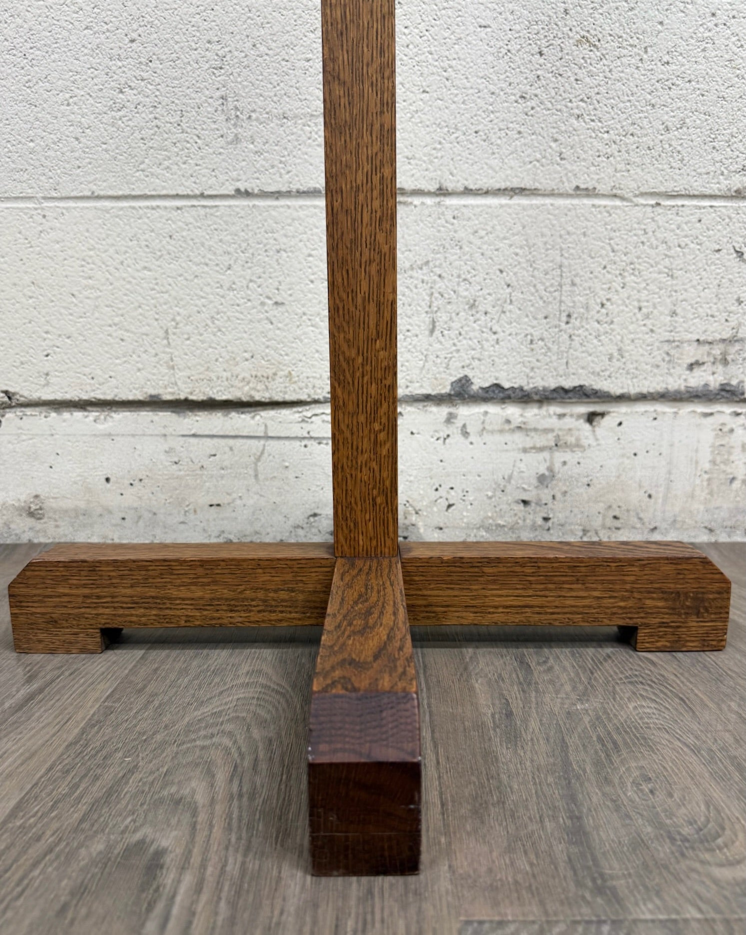 Antique Arts and Crafts Mission Quarter Sawn Oak Hall Tree Coat Rack