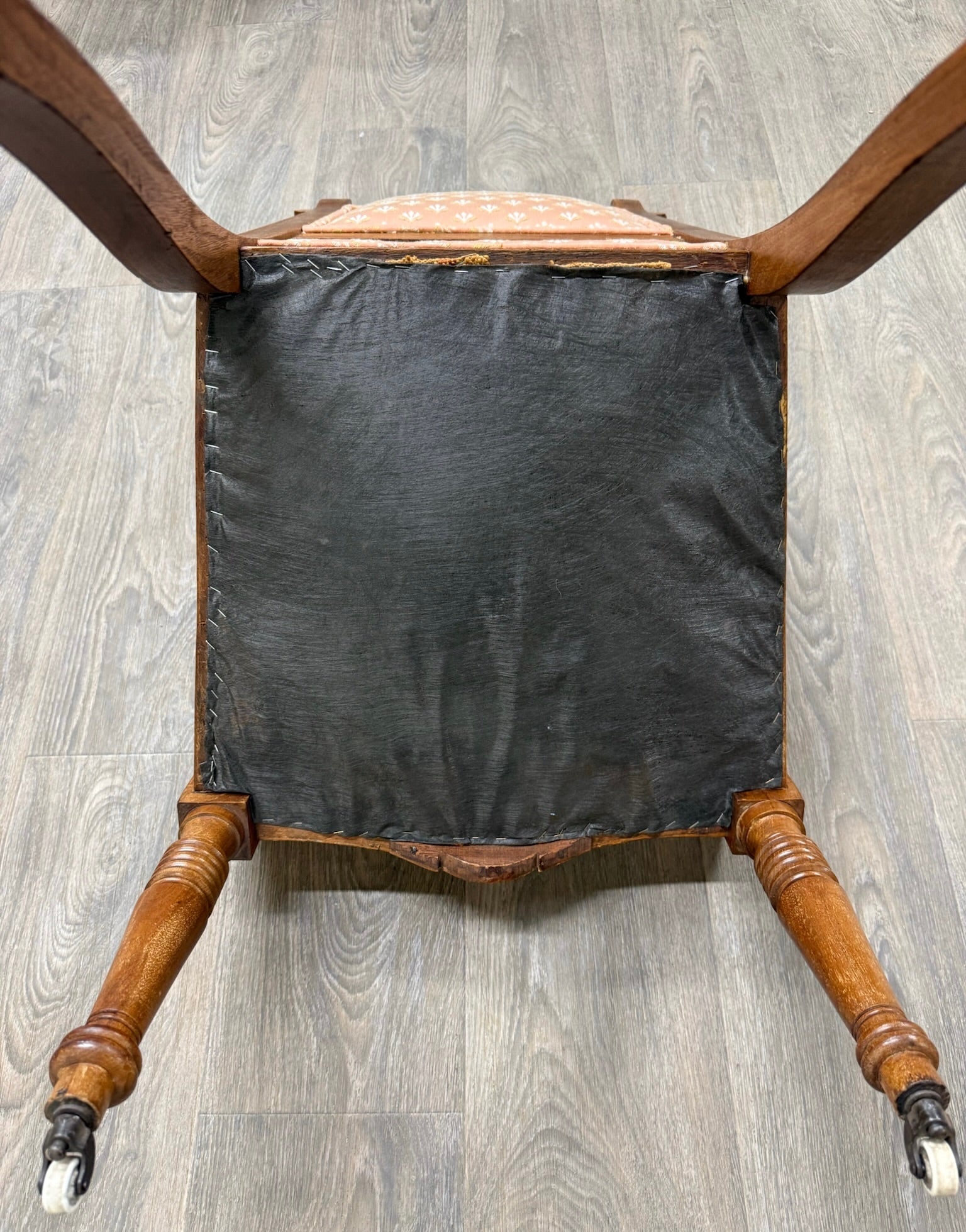 Antique Victorian Eastlake Carved His and Hers Parlor Chairs - Pair