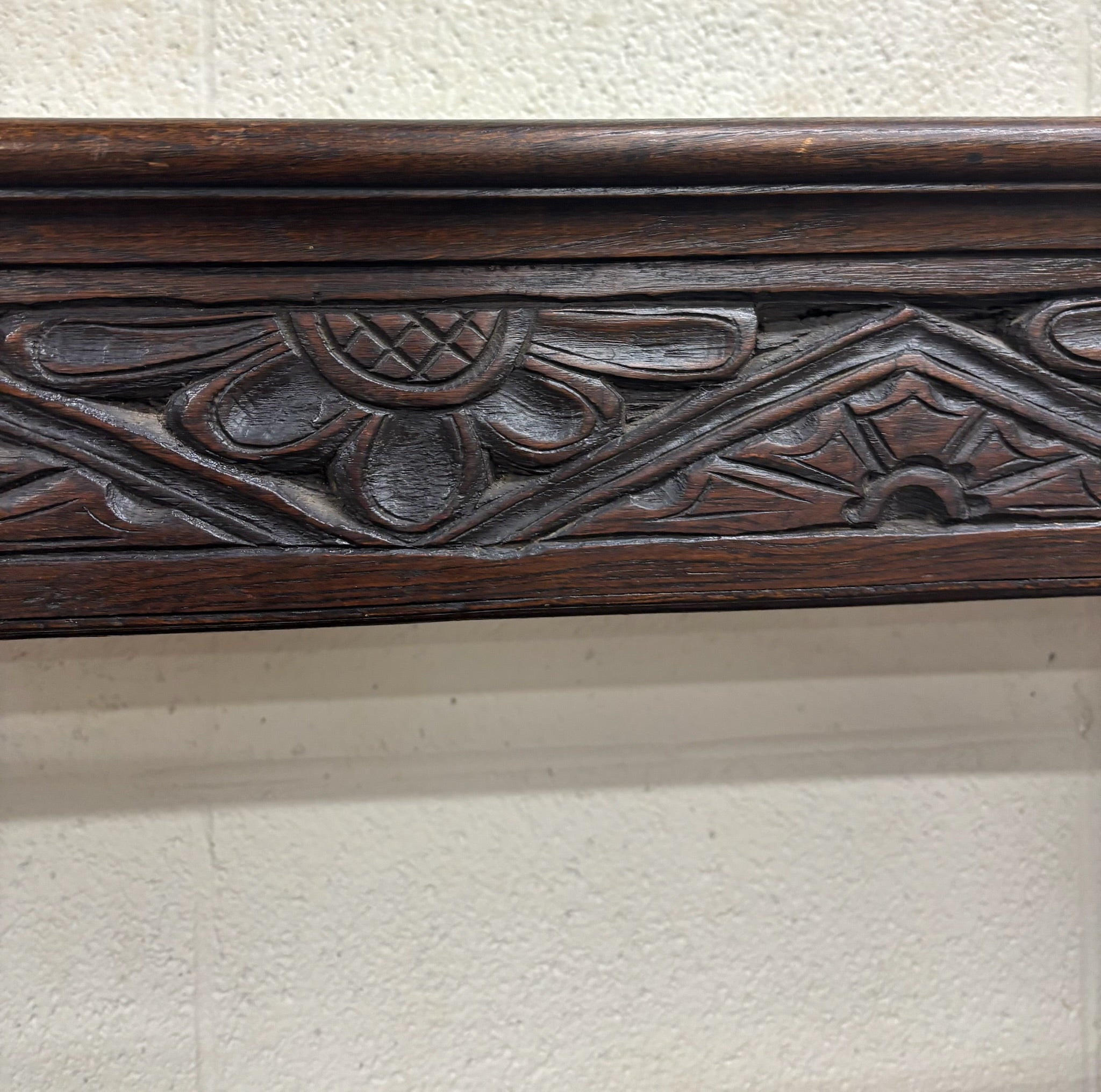 Antique English Oak Pewter Cupboard Welsh Style Dresser