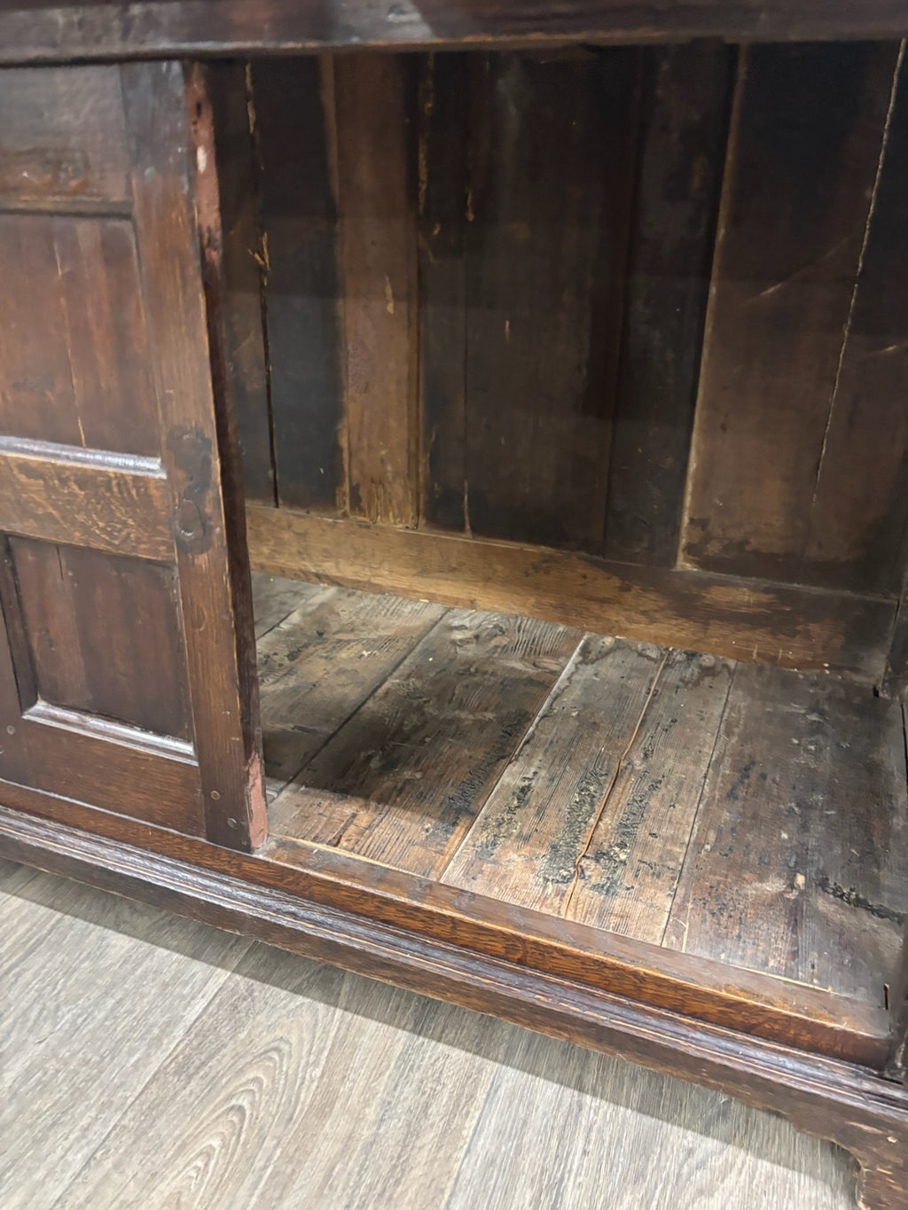 Antique English Oak Pewter Cupboard Welsh Style Dresser