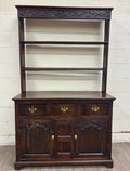 Antique English Oak Pewter Cupboard Welsh Style Dresser