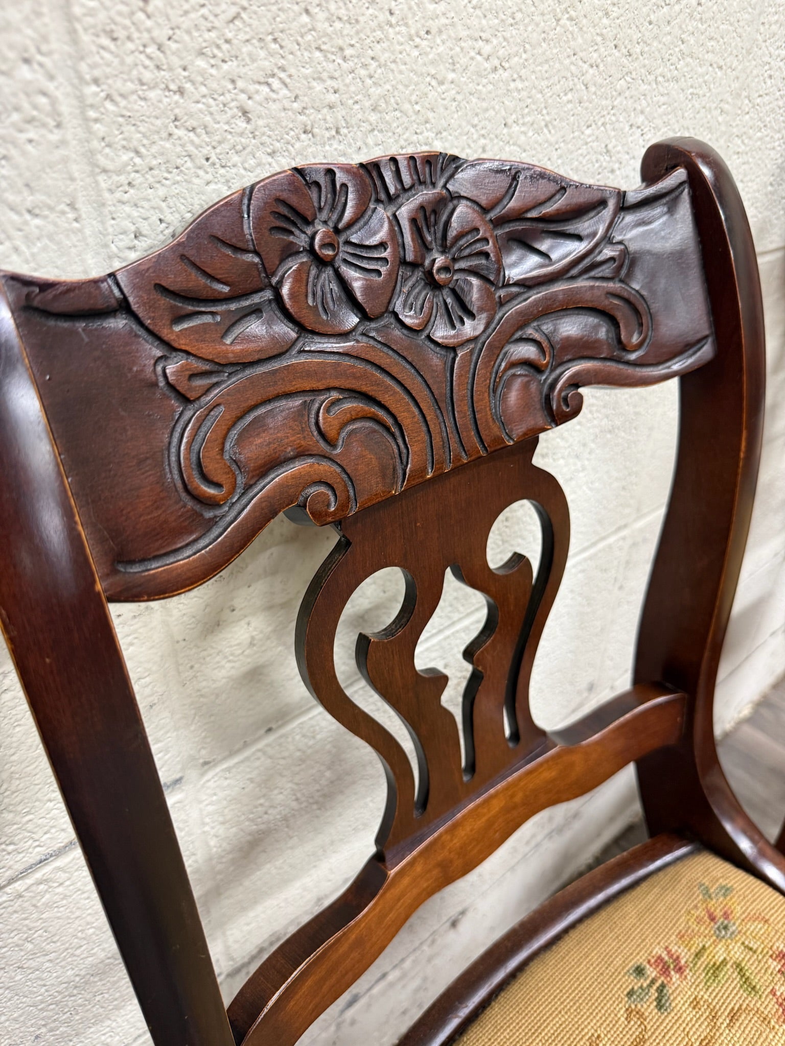 Vintage Associated Factories Duncan Phyfe Regency Style Mahogany Dining Chairs