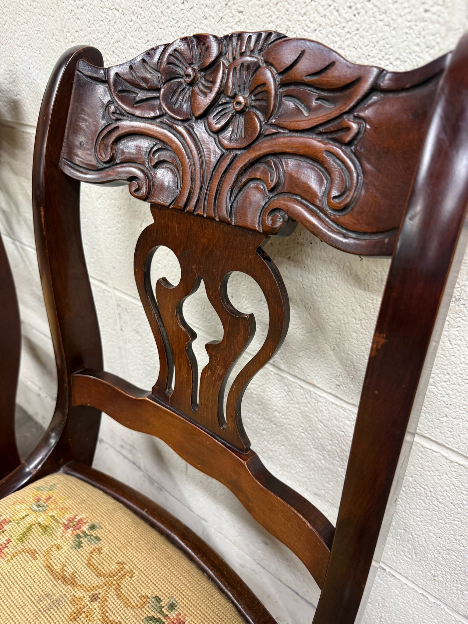 Vintage Associated Factories Duncan Phyfe Regency Style Mahogany Dining Chairs