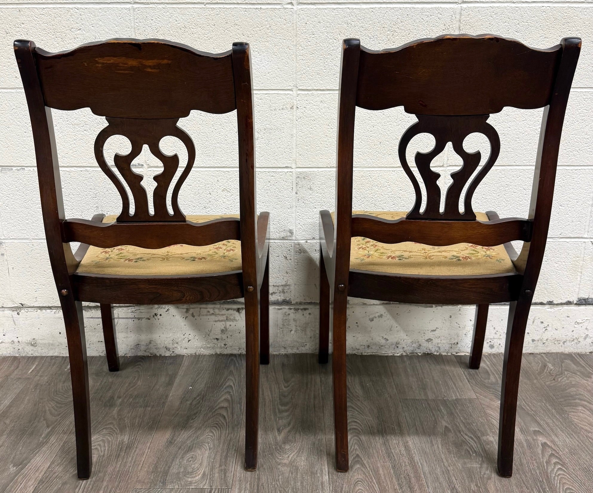 Vintage Associated Factories Duncan Phyfe Regency Style Mahogany Dining Chairs