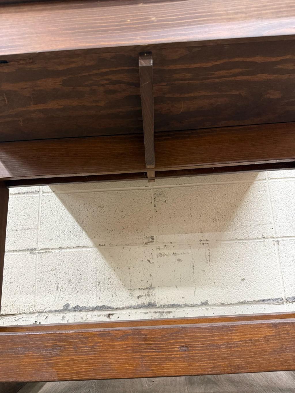 Vintage Adjustable Architect Drafting Table with Storage Compartment