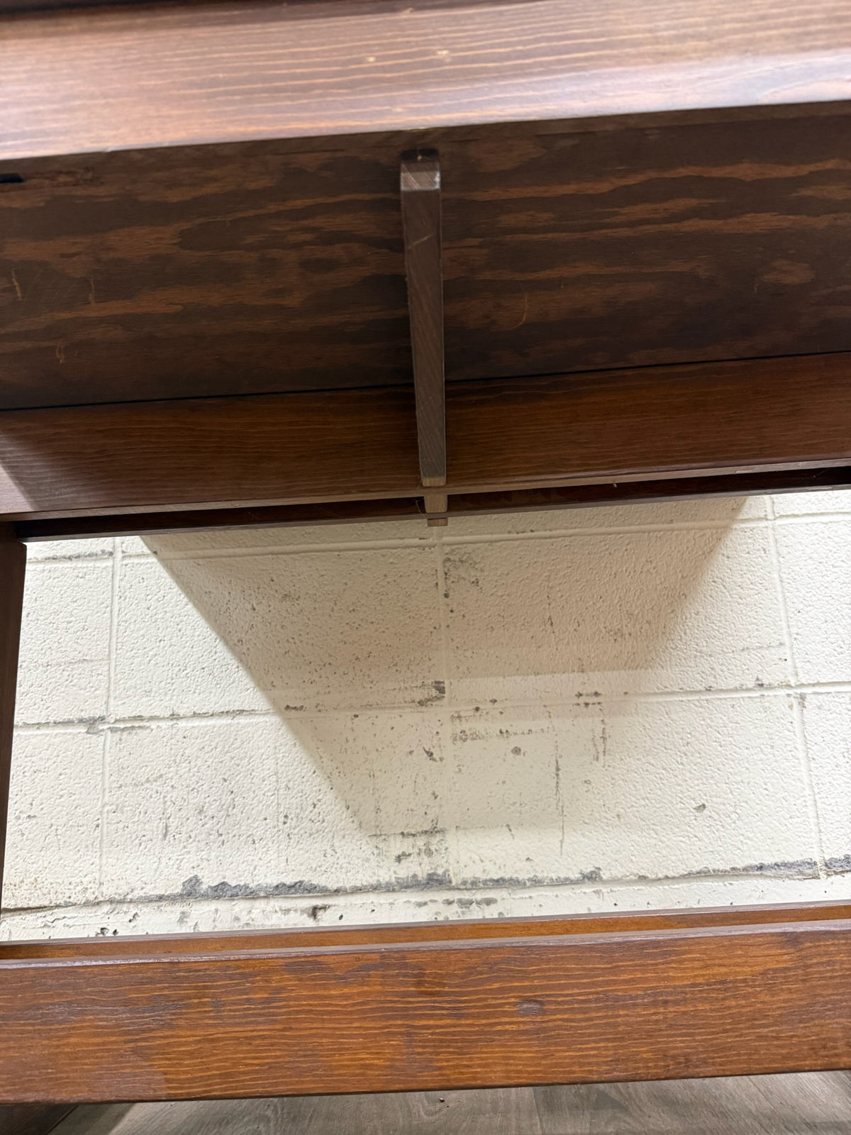 Vintage Adjustable Architect Drafting Table with Storage Compartment