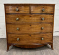 Antique Federal / Hepplewhite Style Bowfront Mahogany Chest of Drawers