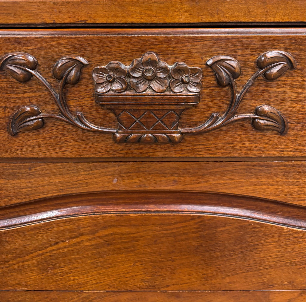 Vintage Johnson Furniture Co 1930s Walnut Chest of Drawers