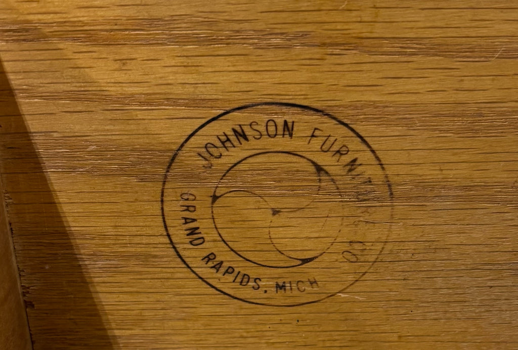 Vintage Johnson Furniture Co 1930s Walnut Chest of Drawers