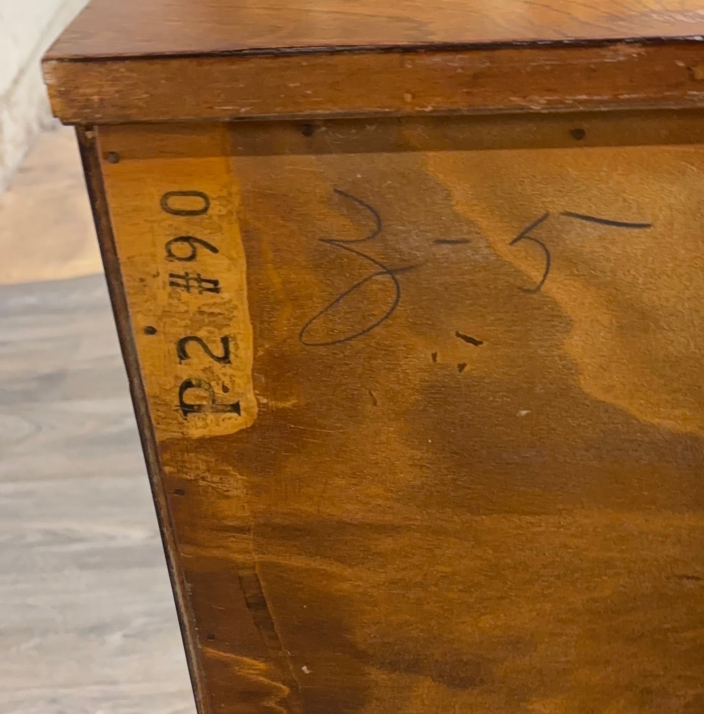 Vintage Johnson Furniture Co 1930s Walnut Chest of Drawers