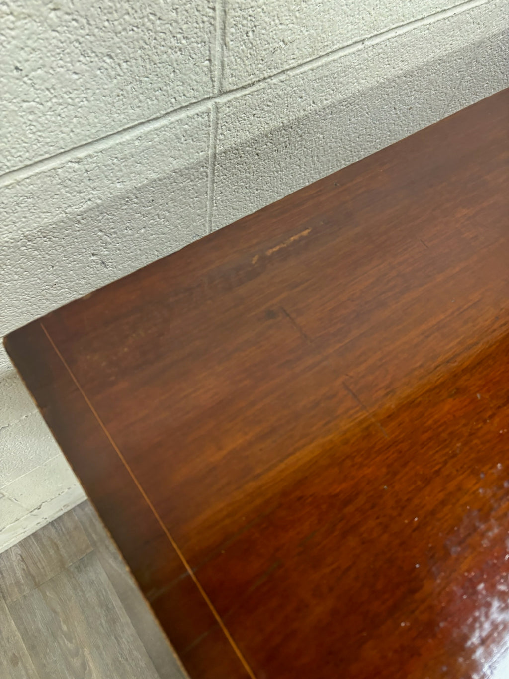 Antique Federal Style Satinwood Inlaid Bowfront Sideboard Server Buffet Credenza