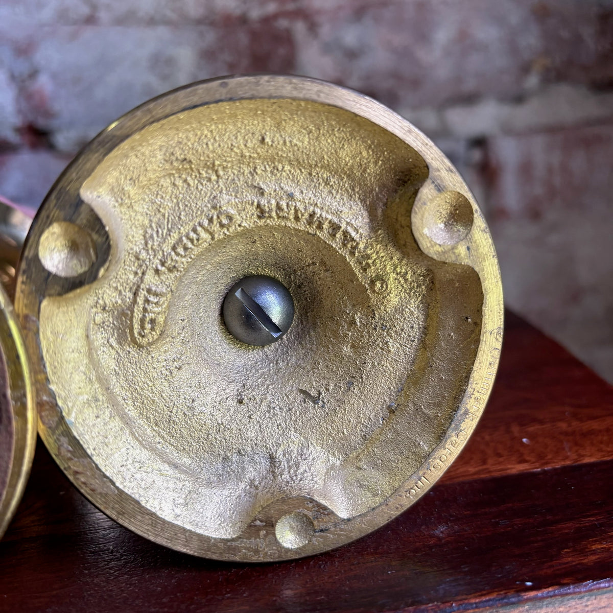Vintage Hallmark Brass Candlestick Holders - Pair