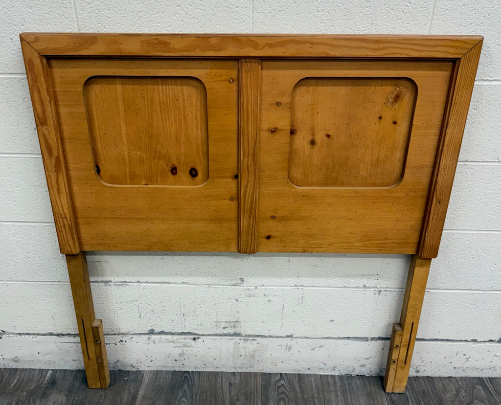 Vintage Full OR Queen Size Convertible 1970s Rustic Modern Headboard