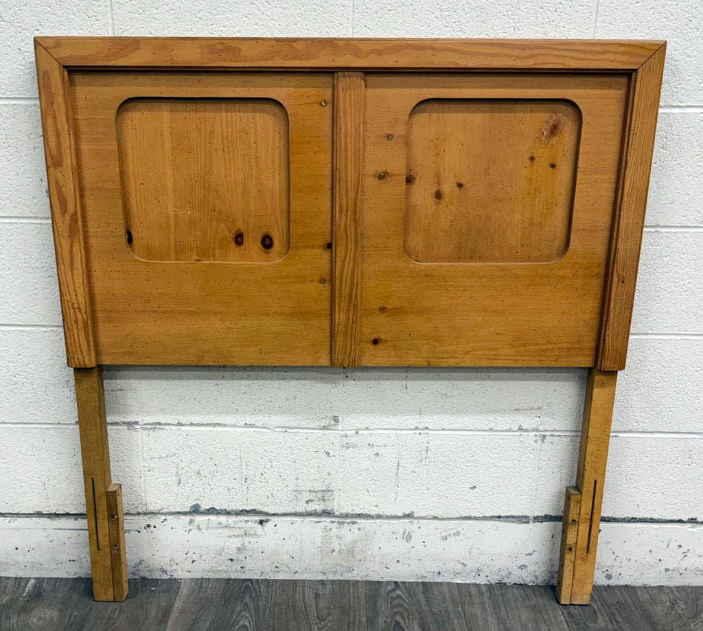 Vintage Full OR Queen Size Convertible 1970s Rustic Modern Headboard