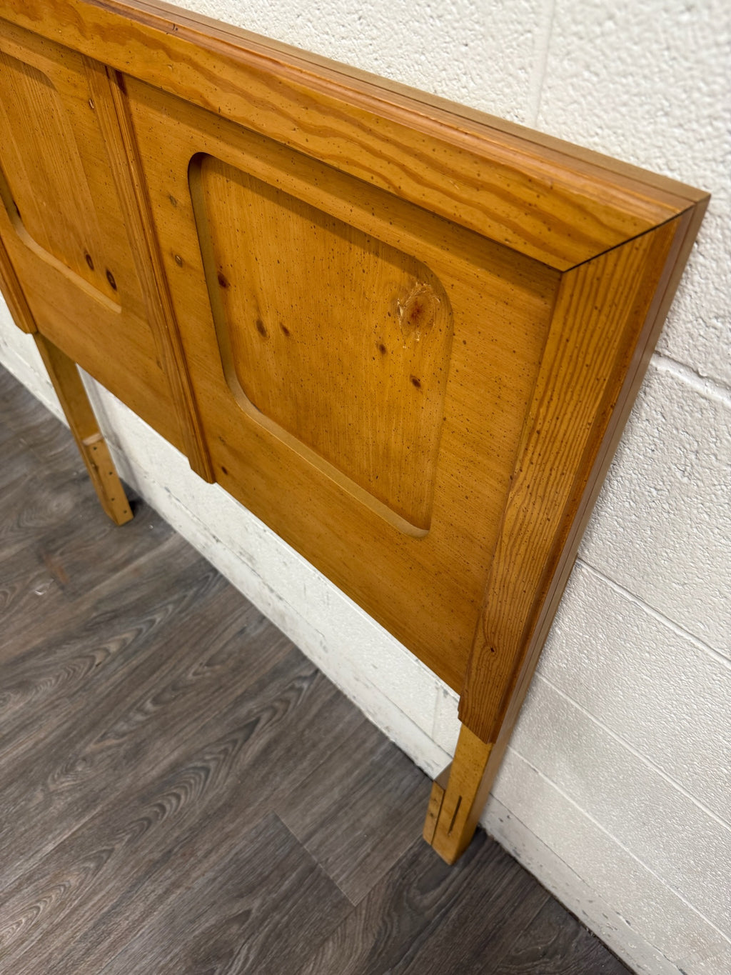 Vintage Full OR Queen Size Convertible 1970s Rustic Modern Headboard