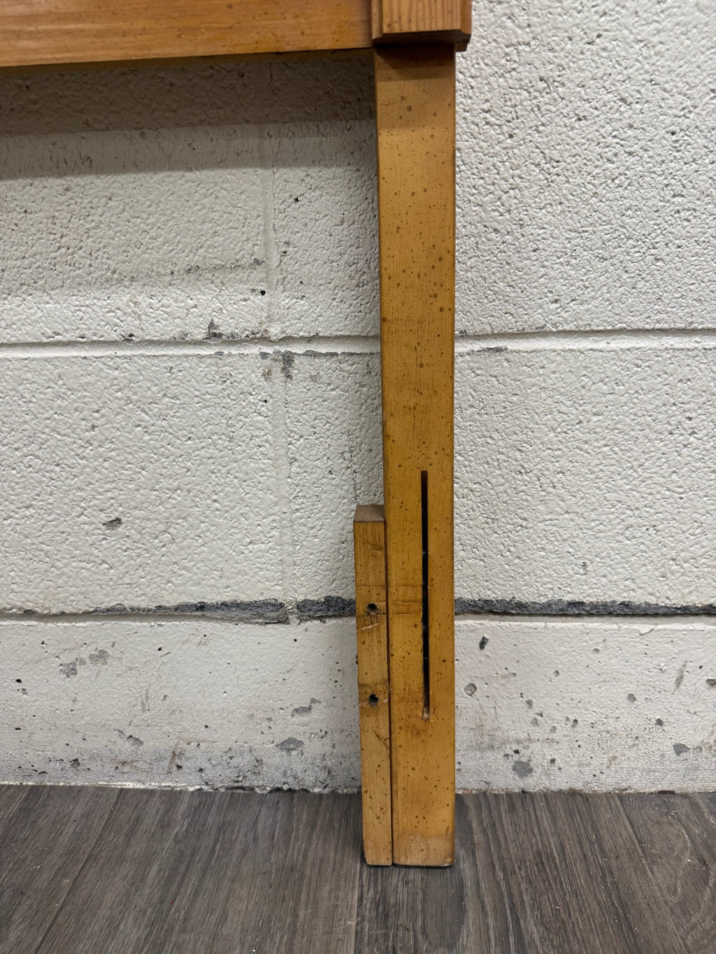 Vintage Full OR Queen Size Convertible 1970s Rustic Modern Headboard