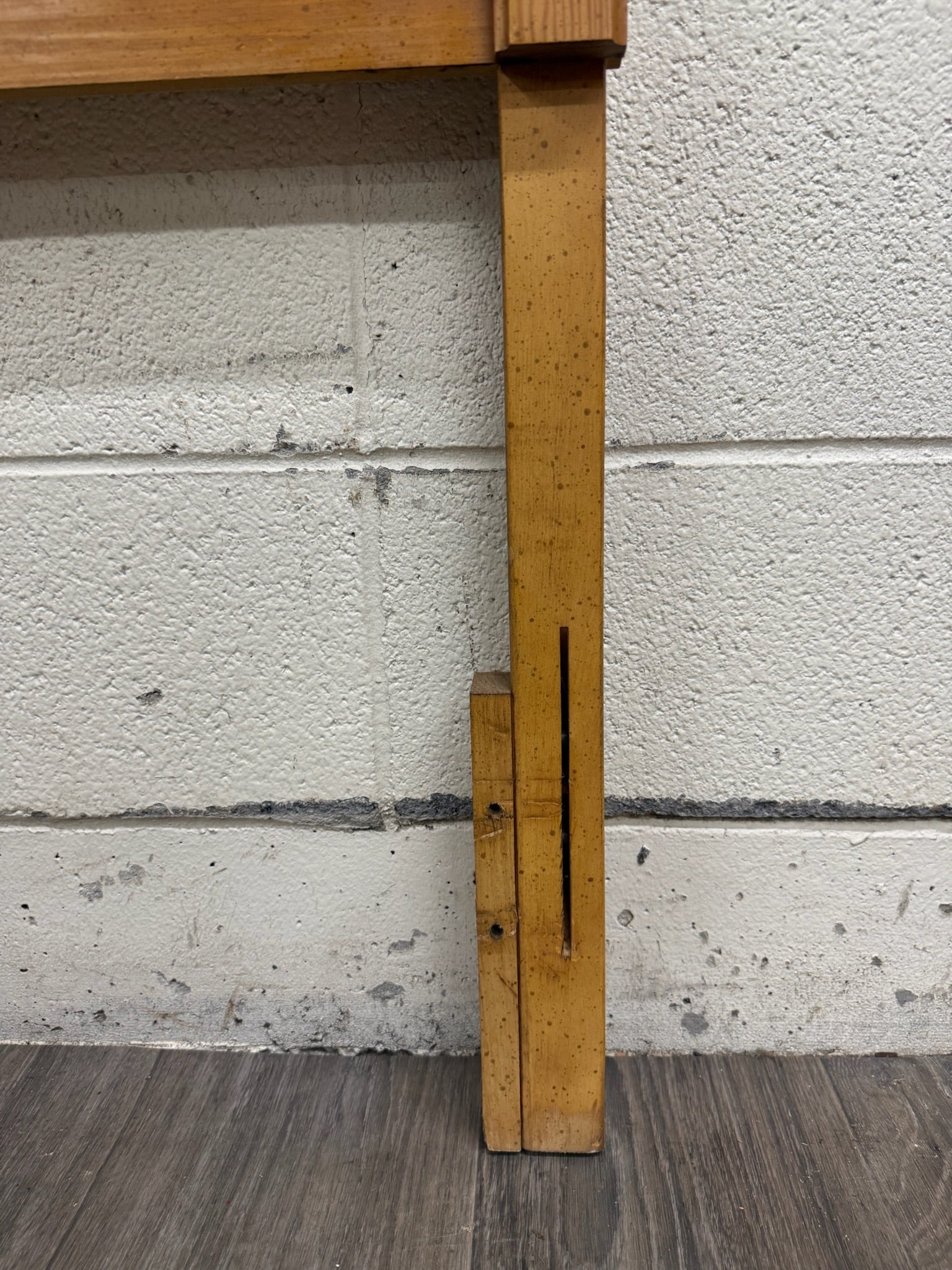 Vintage Full OR Queen Size Convertible 1970s Rustic Modern Headboard
