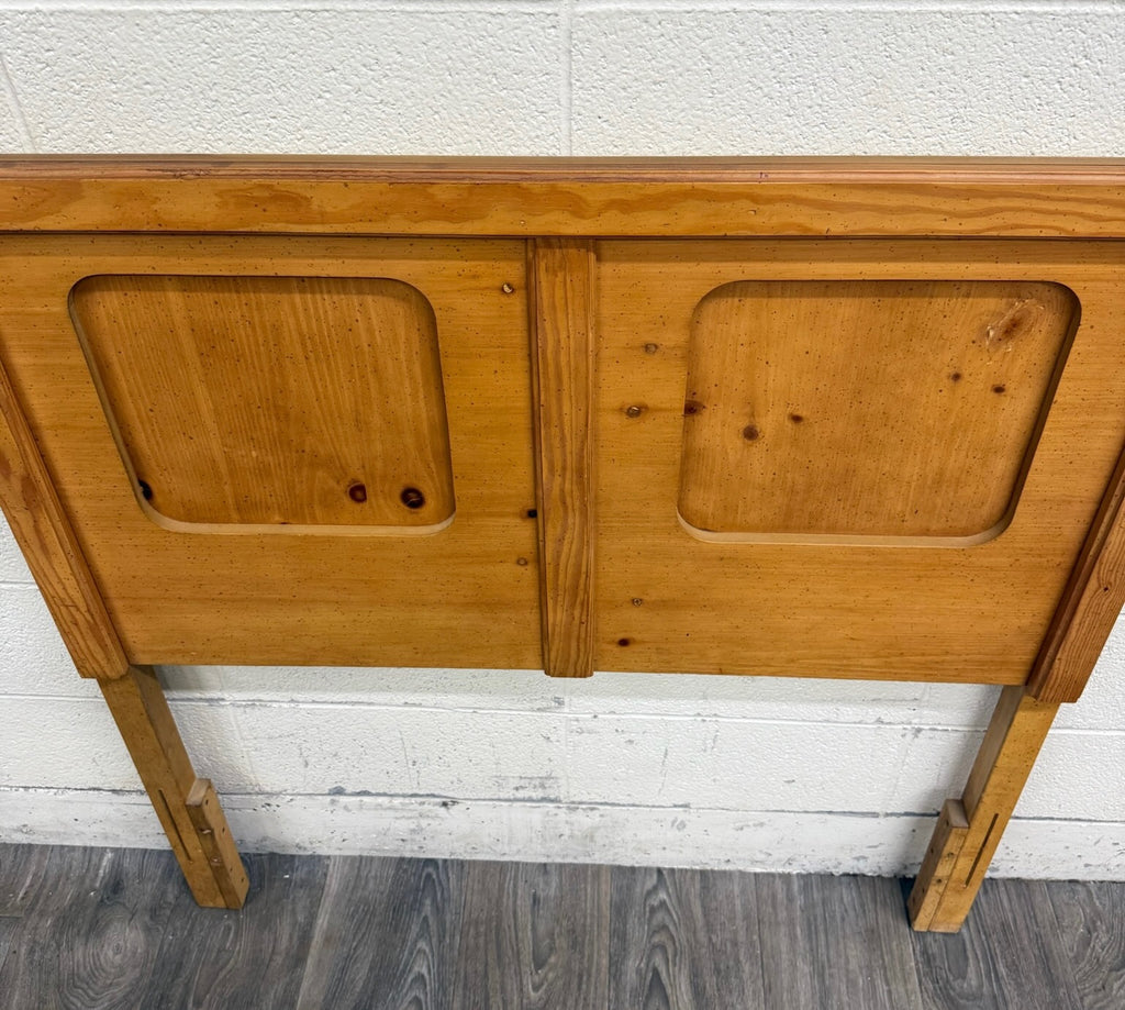 Vintage Full OR Queen Size Convertible 1970s Rustic Modern Headboard