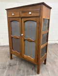 Antique Rustic French Provincial Punched Tin Pie Safe Jelly Cupboard Cabinet
