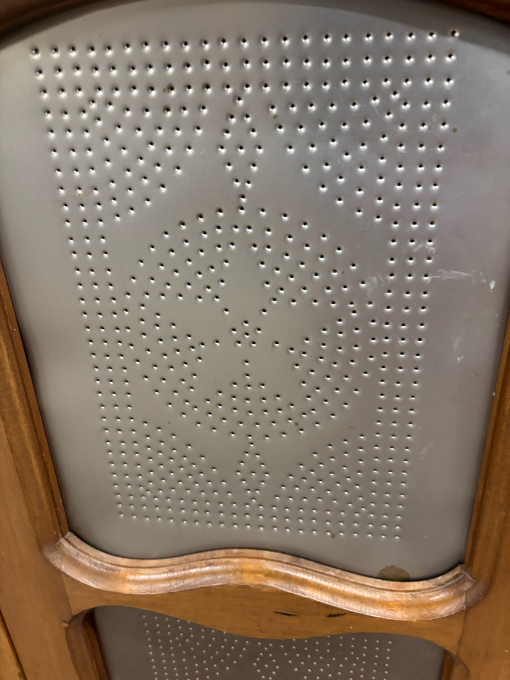 Antique Rustic French Provincial Punched Tin Pie Safe Jelly Cupboard Cabinet